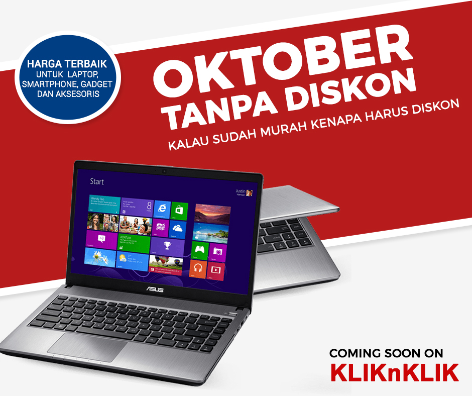 Oktober Tanpa Diskon? Kliknklik Tanpa Diskon Maksudnya?