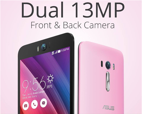 Idola Baru, Asus Zenfone Selfie Pink Depan Belakang 13MP