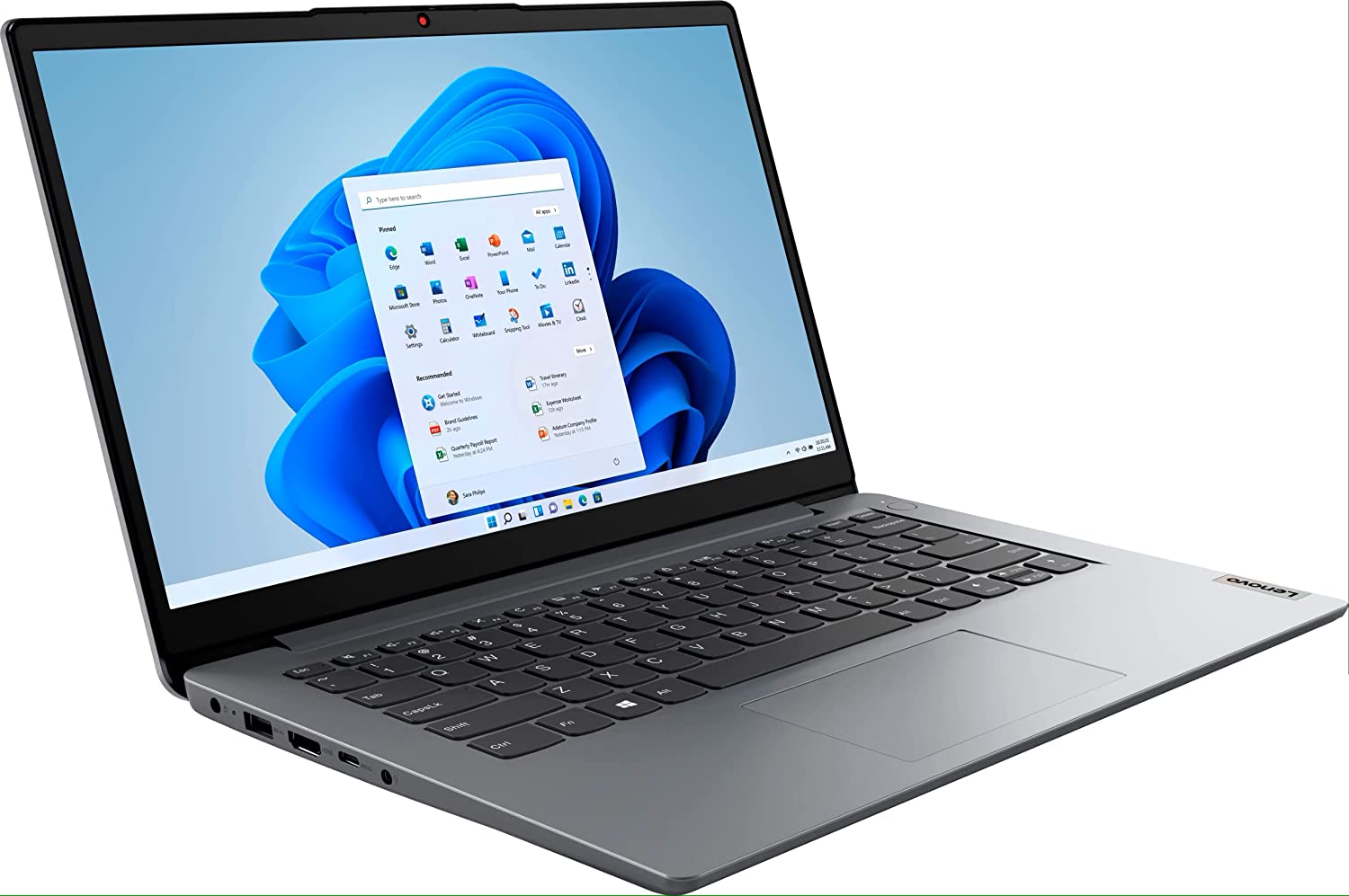 LENOVO IDEAPAD SLIM 1 14 INTEL N4500 4GB 128GB 14.0 FHD WIN11 CLOUD GREY - Gambar 5