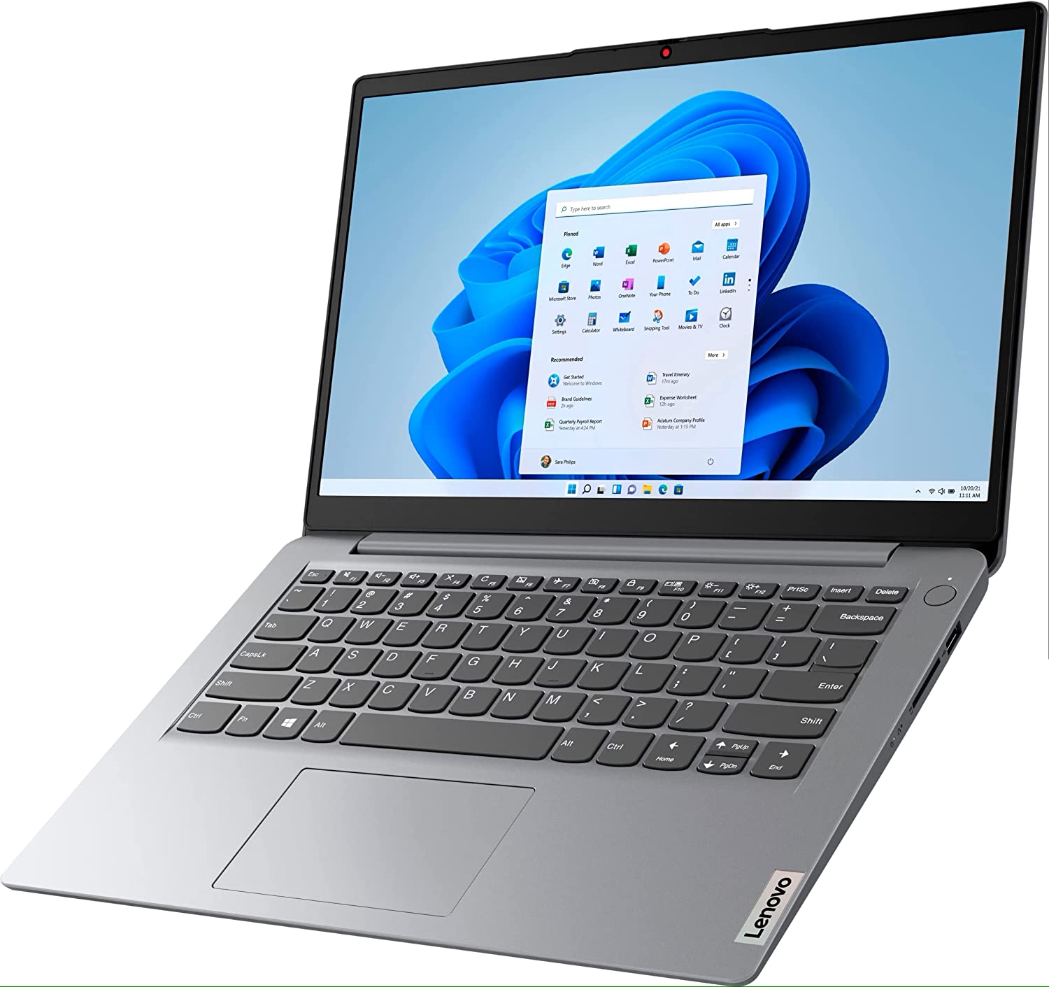 LENOVO IDEAPAD SLIM 1 14 INTEL N4500 4GB 128GB 14.0 FHD WIN11 CLOUD GREY - Gambar 4